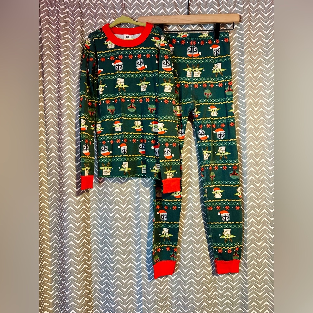 Hanna Andersson | Star Wars The Mandalorian Kid's Long John Pajama Set, Size 10